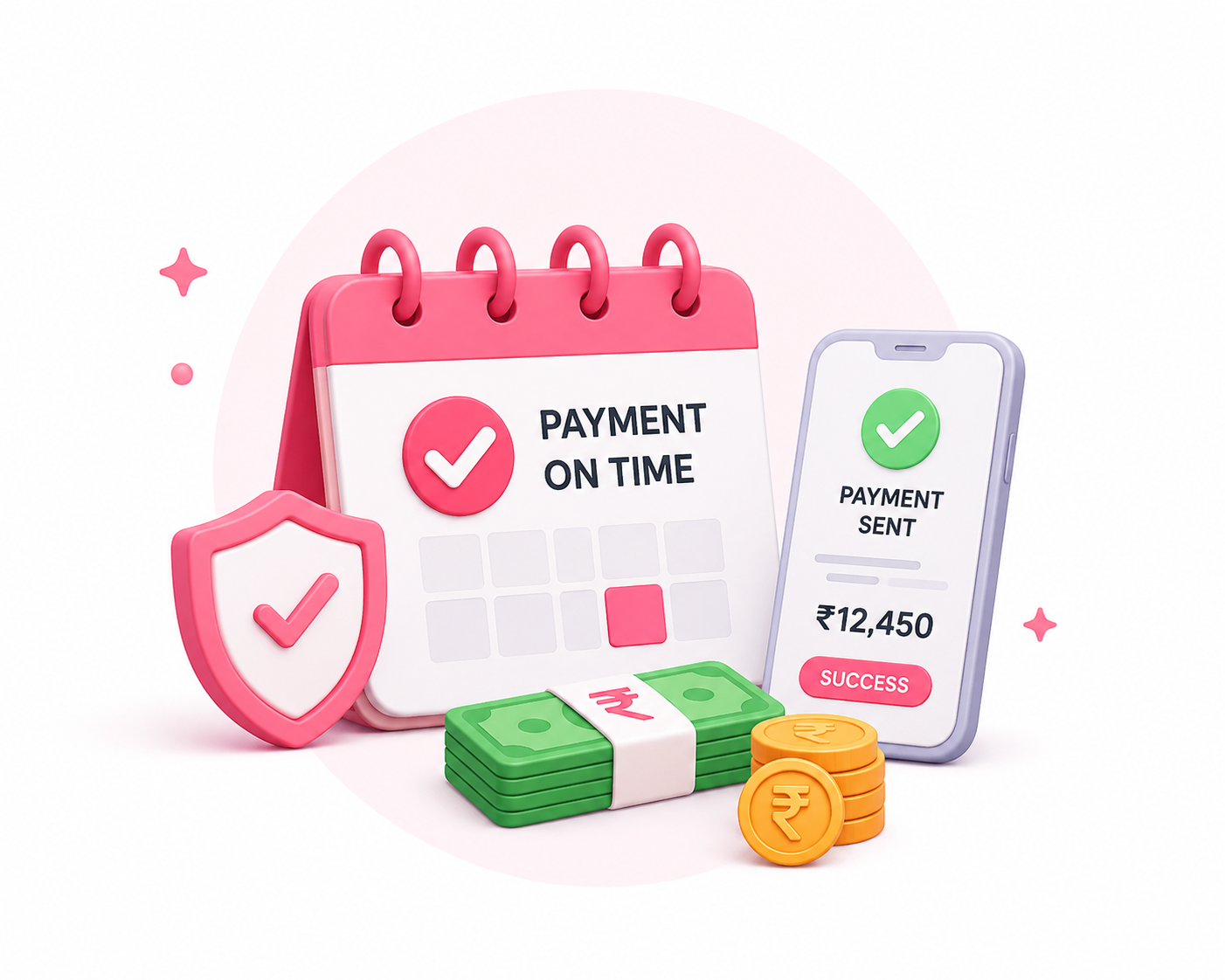 On-time payments illustration